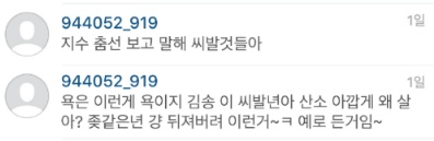 러블리즈 서지수 팬 인간극장 송이 인스타그램 또 테러 | 인스티즈