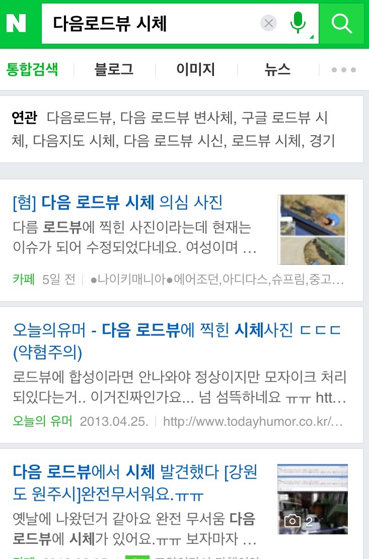 다음 로드뷰 시체 사진의 정체는 이것 | 인스티즈