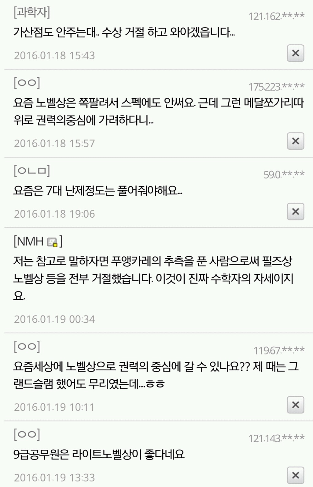 허언증 갤러리의 노벨상 수상자 | 인스티즈