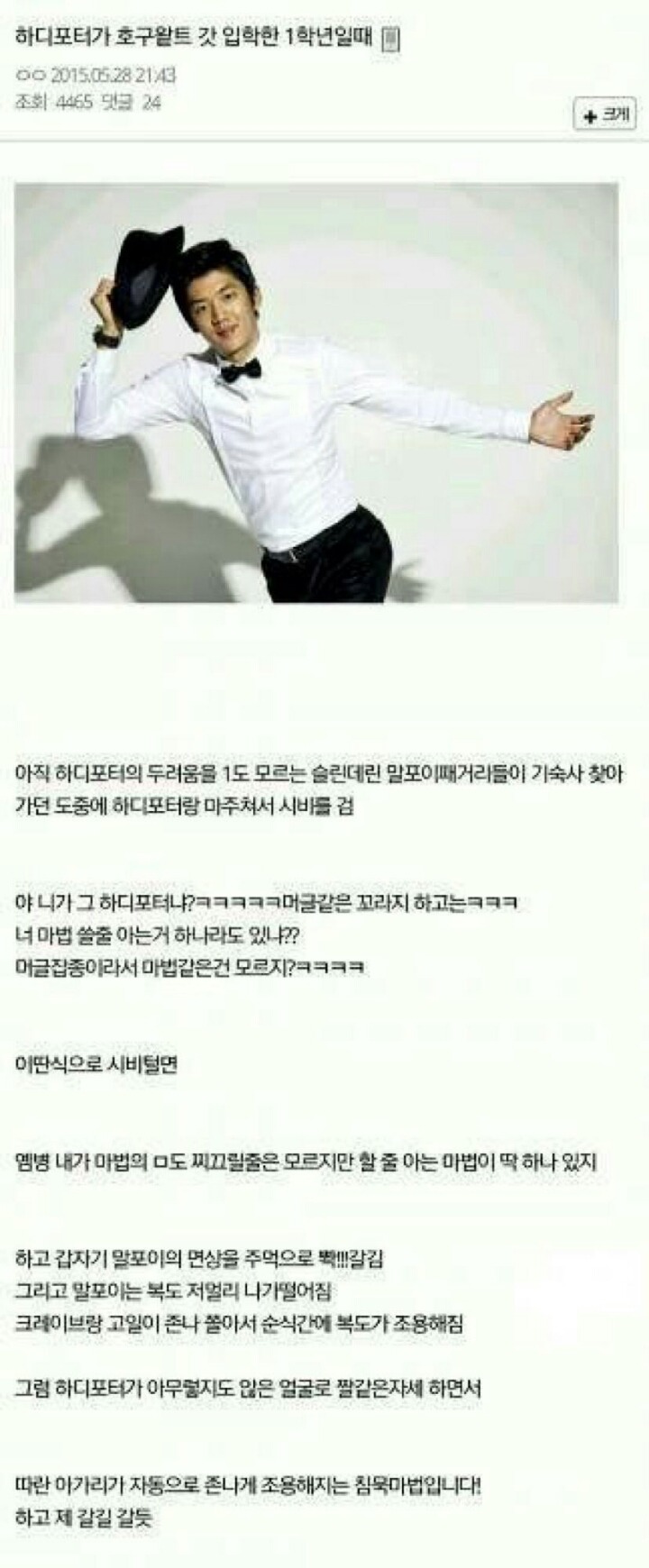 하디포터와 마법사의 돌주먹 | 인스티즈