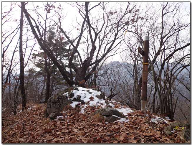 송이재봉 정상(670m) 이미지
