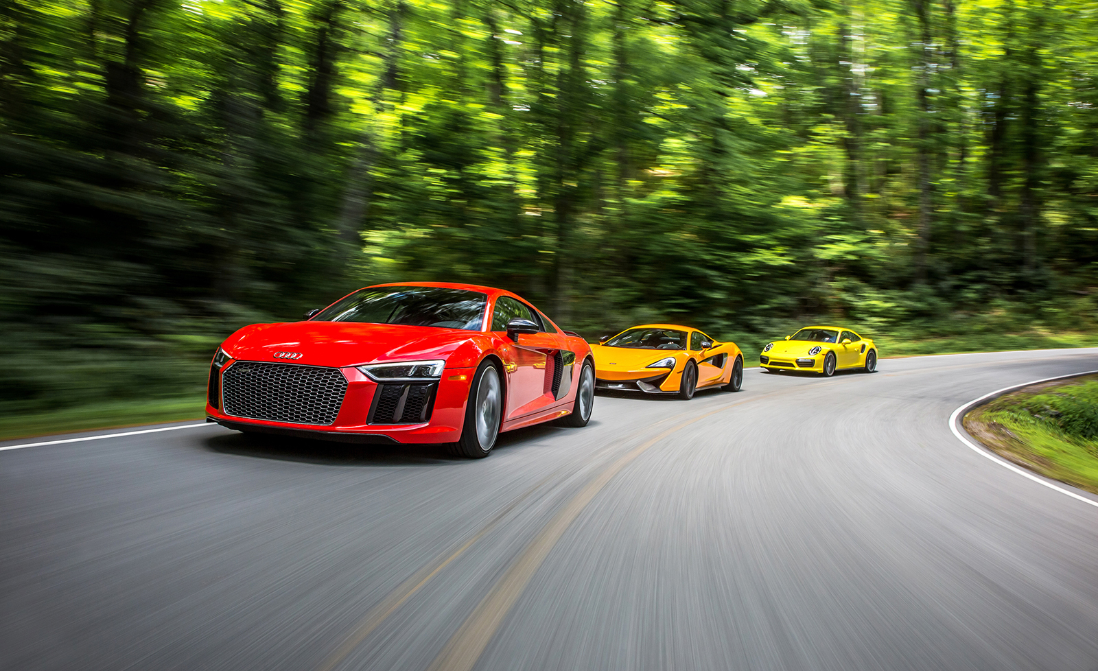 아우디 R8 vs 맥라렌 570S vs 포르쉐 911 터보 S | 인스티즈