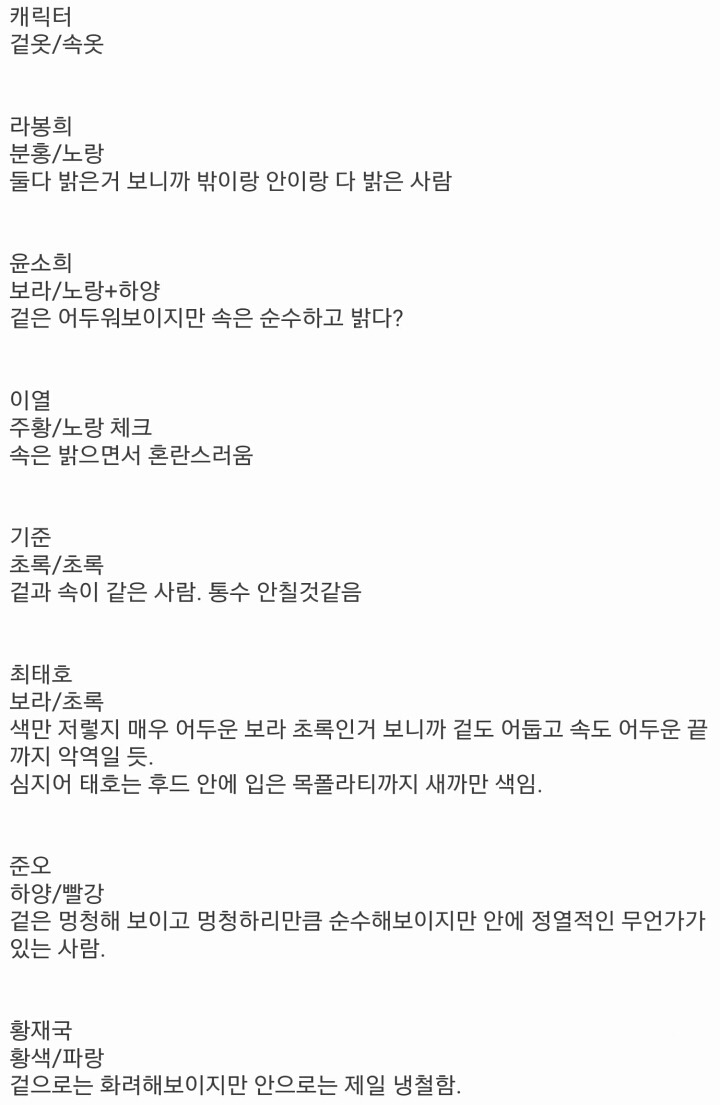 [미씽나인] 디씨 밌갤러의 미씽나인 외투와 착용옷으로 본 성격궁예.jpg | 인스티즈