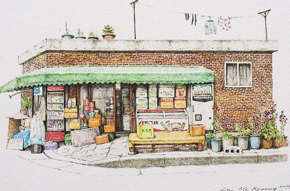 20년간 전국의 구멍가게를 그린 작가 | 인스티즈