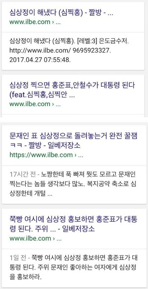 심상정 찬양하는 일베사이트 일베충들.jpg | 인스티즈
