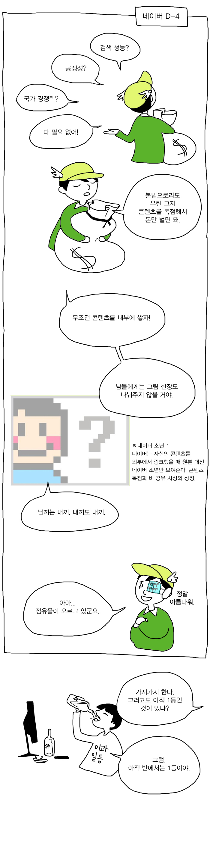 한국의 포털은 어떻게 찌그러들었나?.Manhwa | 인스티즈