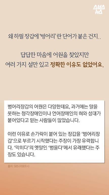 벙어리 장갑의 진실 | 인스티즈